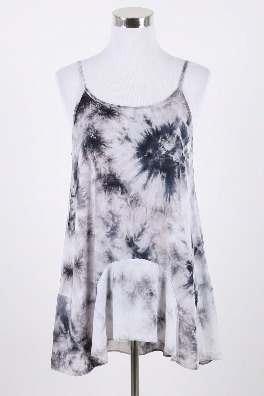 NEW UMGEE tie dye cami tank top in grey